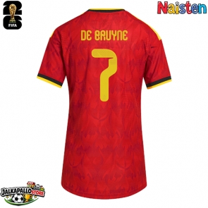 Belgia Kevin De Bruyne #7 Kotipaita Naisten MM-kisat 2026 Lyhythihainen